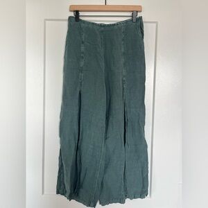 YFB Young Fabulous & Broke Linen Blend Wide Leg Pants w/ Front Slit 🌿